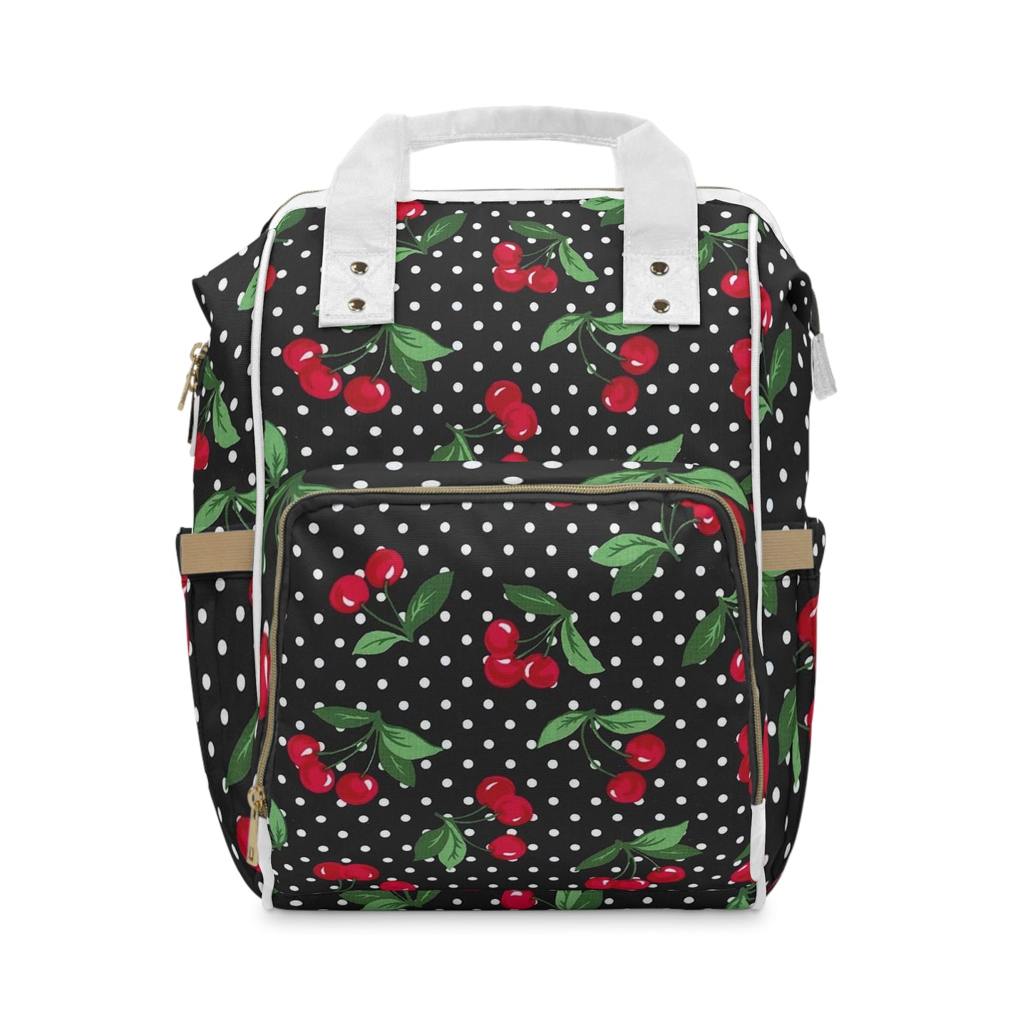Chic Cherry Print Diaper Backpack