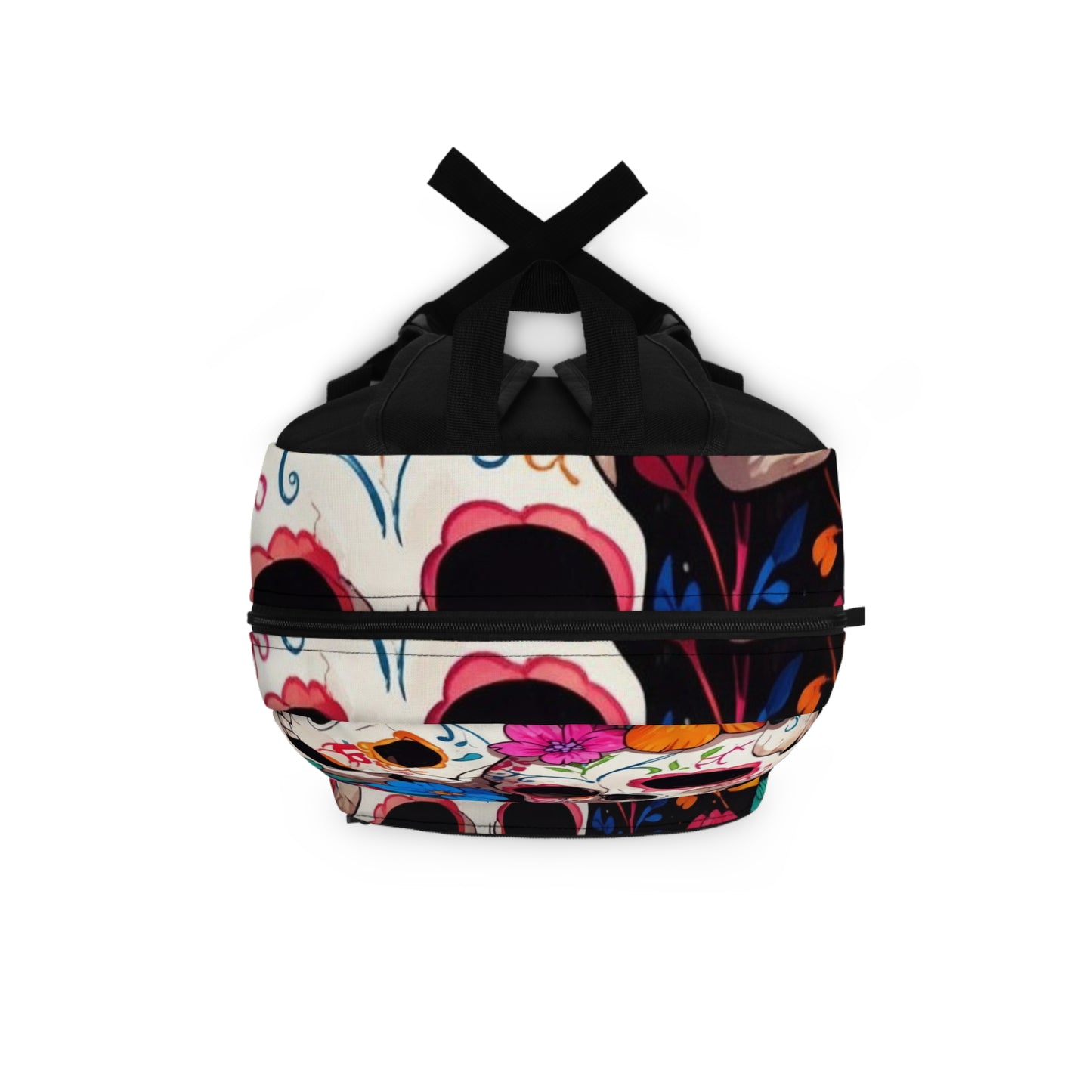 Colorful Floral Skull Backpack