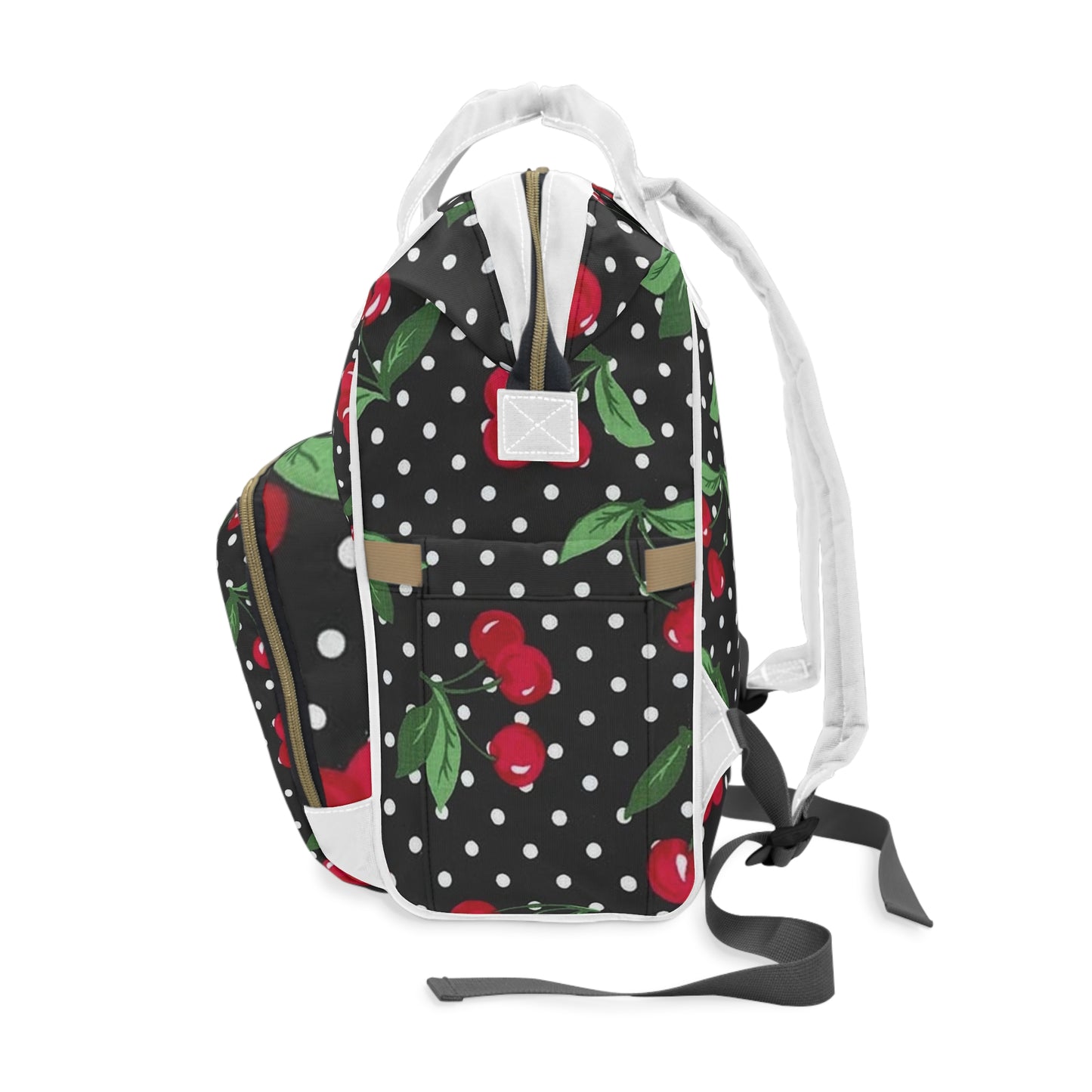 Chic Cherry Print Diaper Backpack