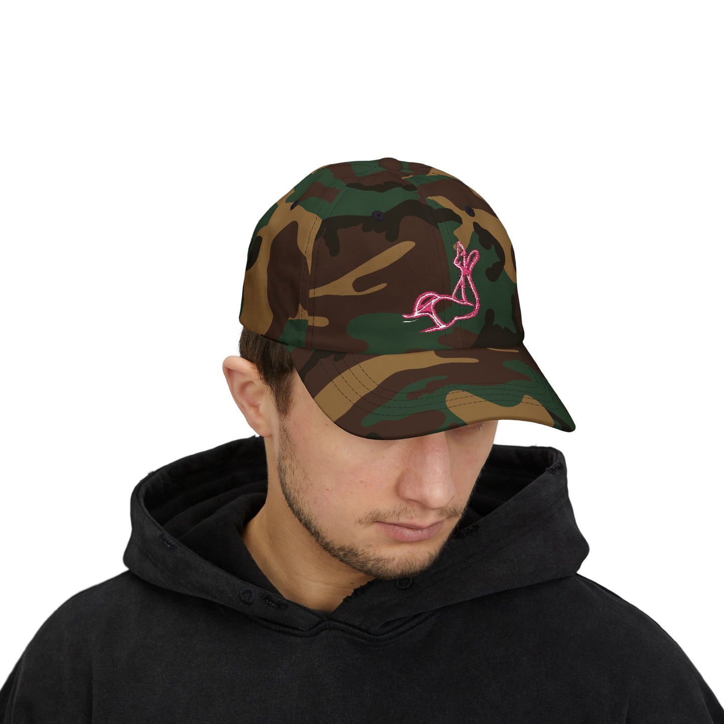 Pink body Embroidery hat