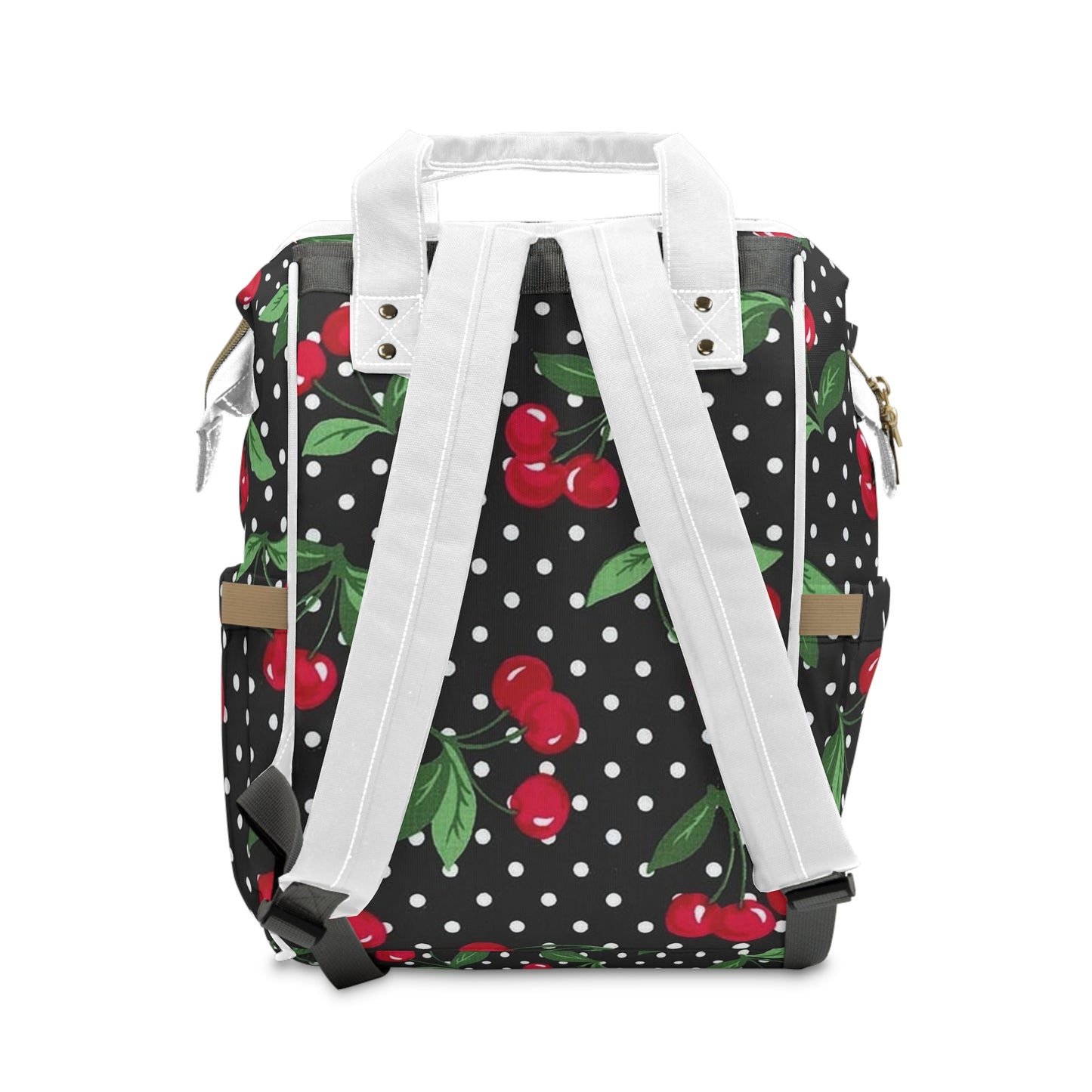 Chic Cherry Print Diaper Backpack