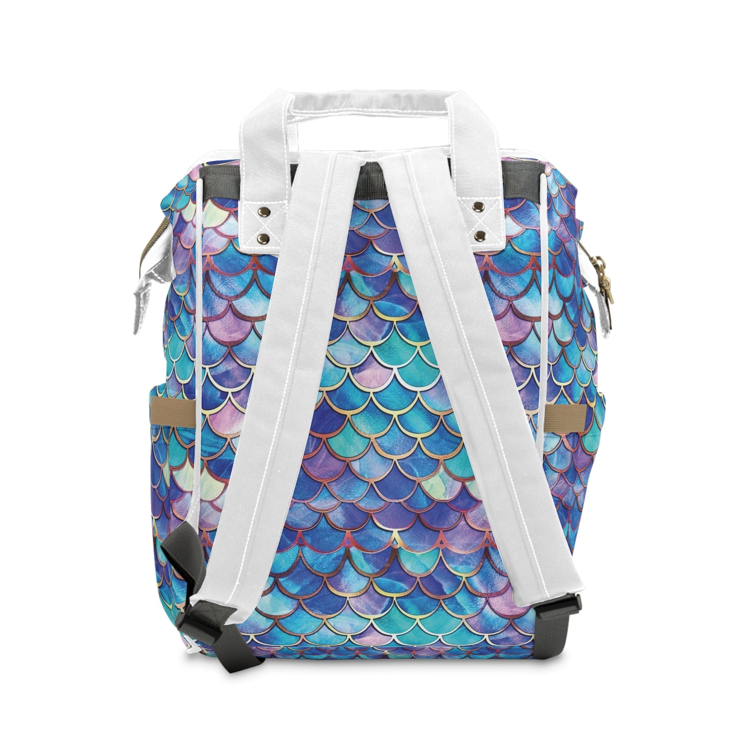 Mermaid Scales Multifunctional Diaper Backpack