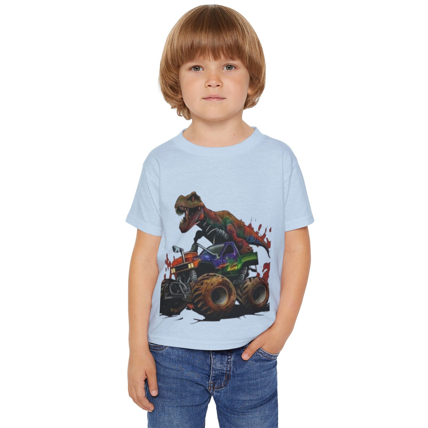 Dinosaur Monster Truck Toddler T-Shirt