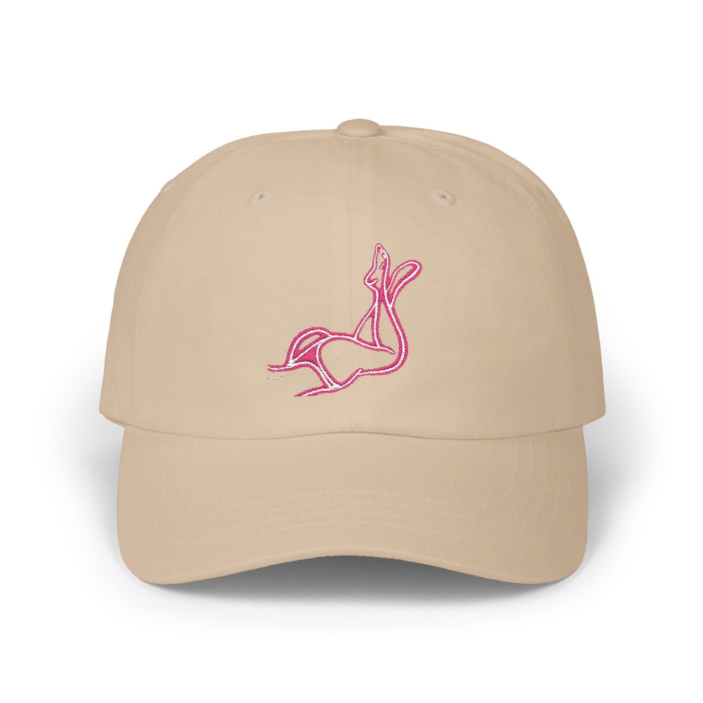 Pink body Embroidery hat