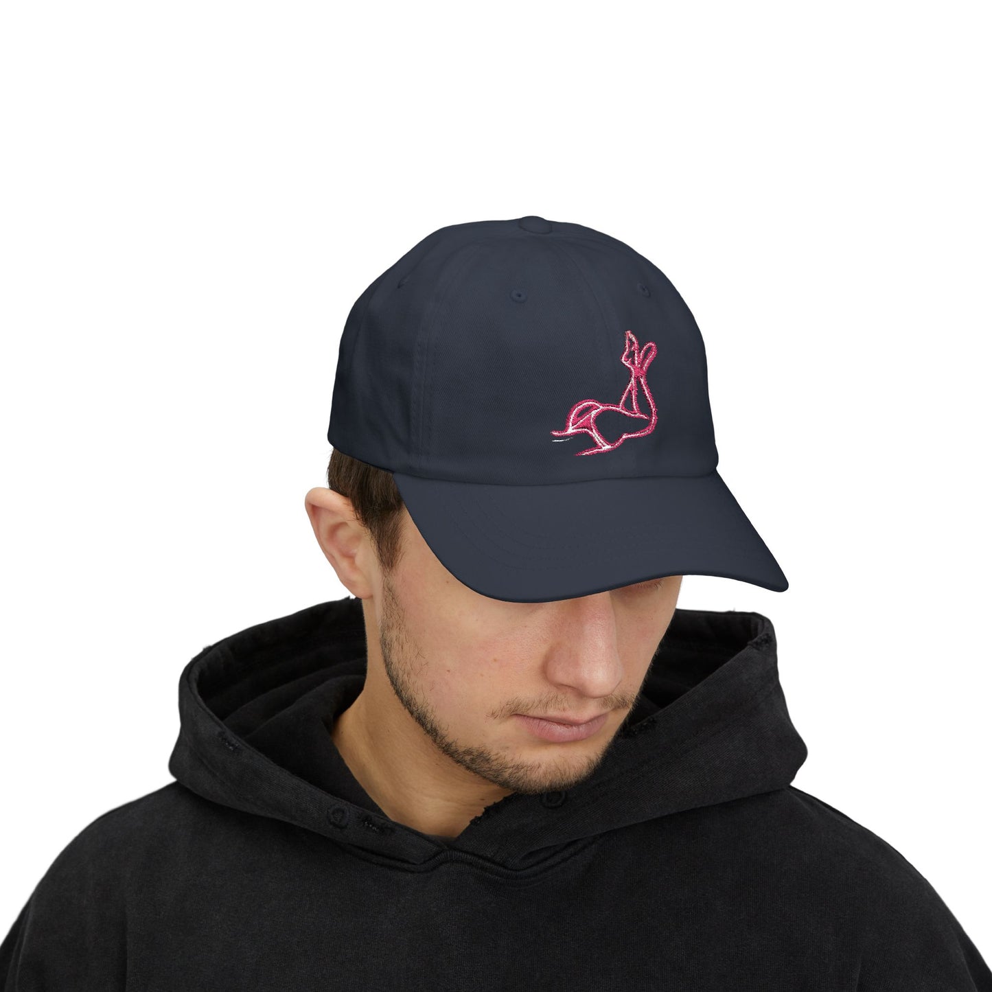 Pink body Embroidery hat