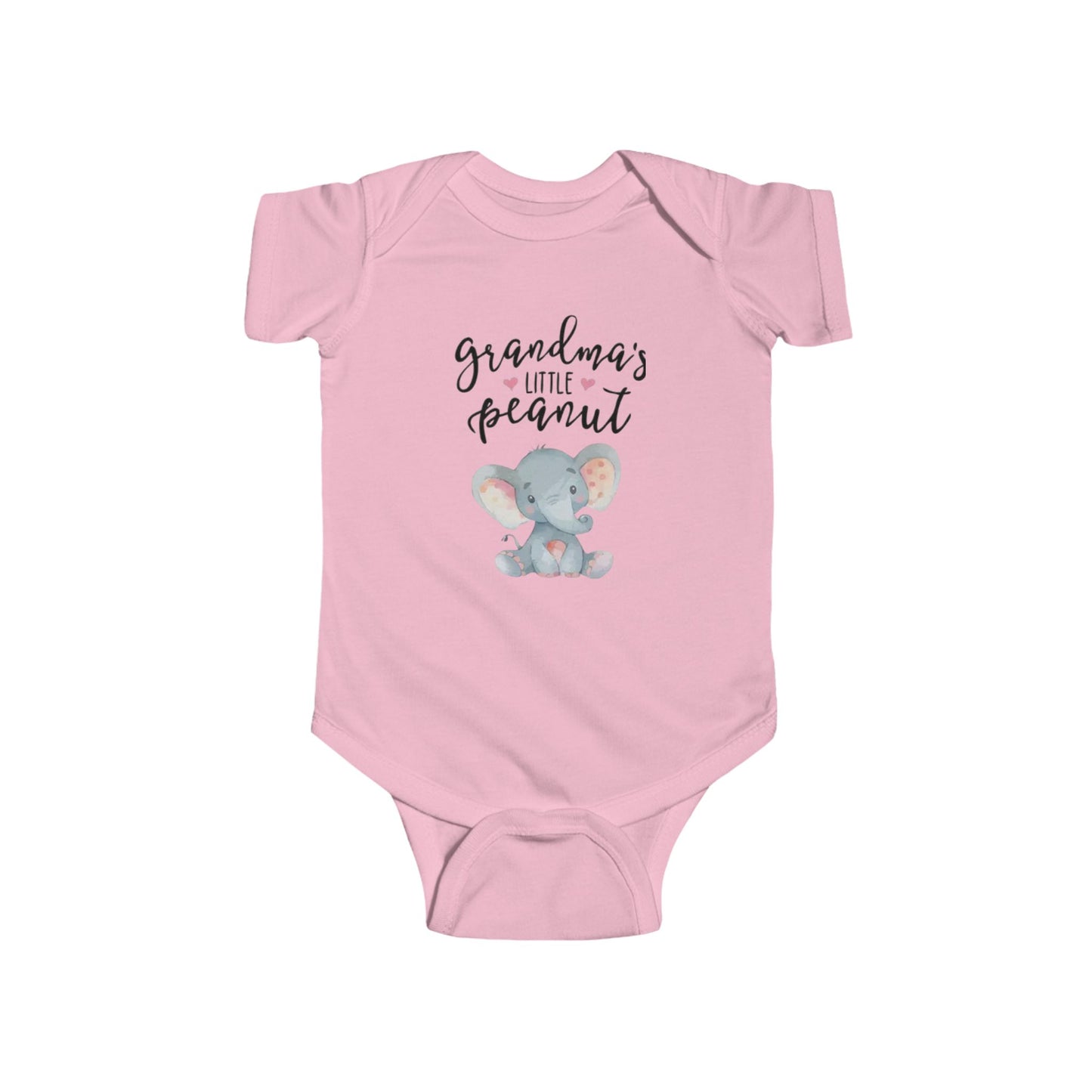 Cute Elephant Grandma's Little Peanut Infant Bodysuit