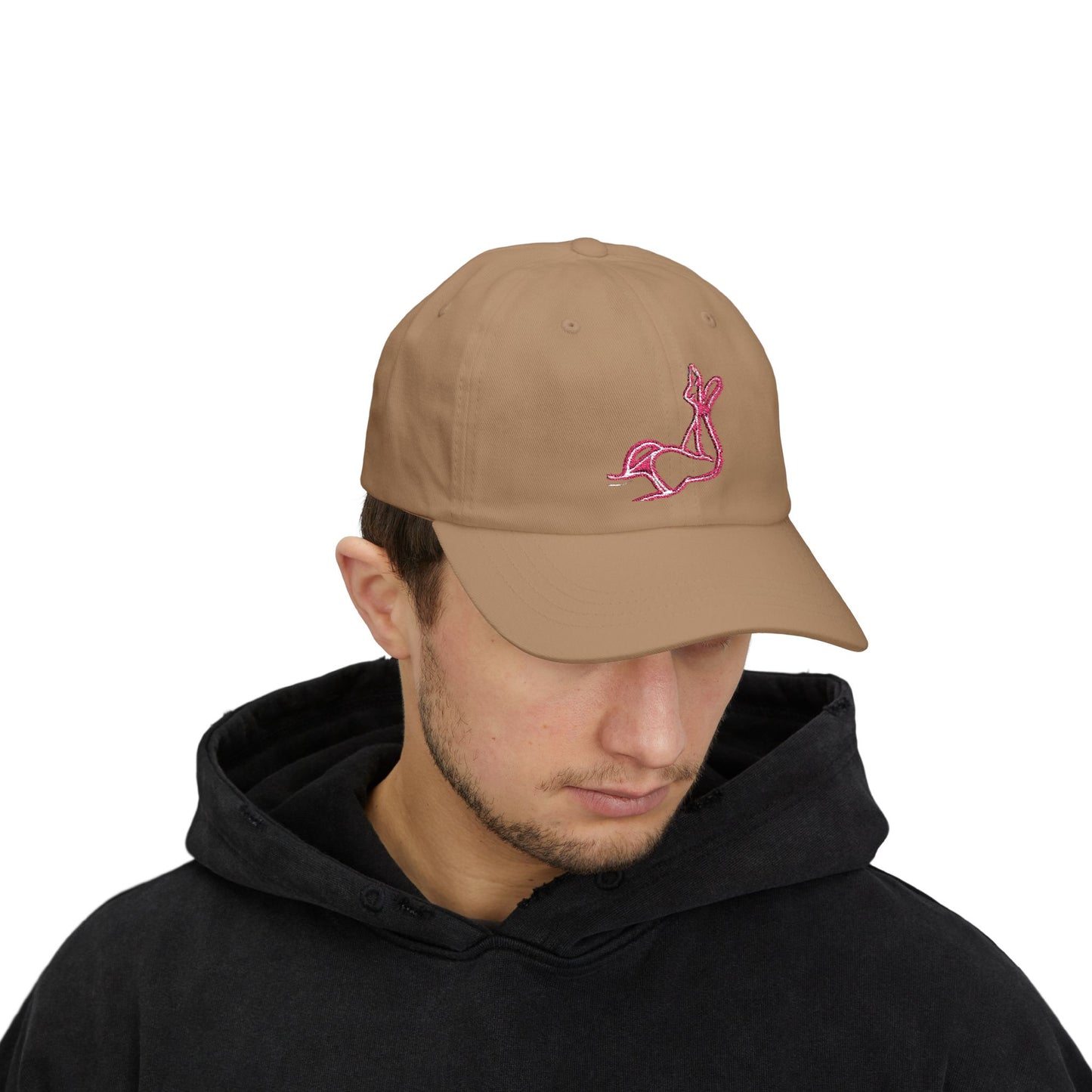 Pink body Embroidery hat
