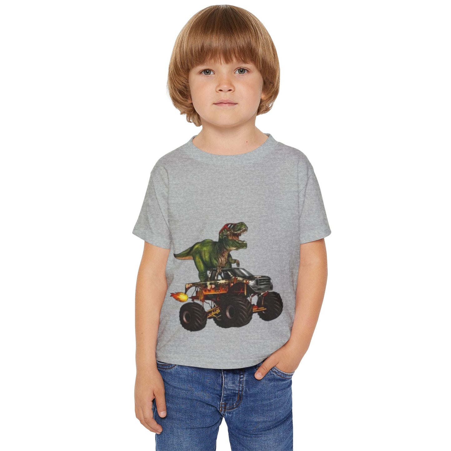 Dinosaur Monster Truck Toddler T-shirt