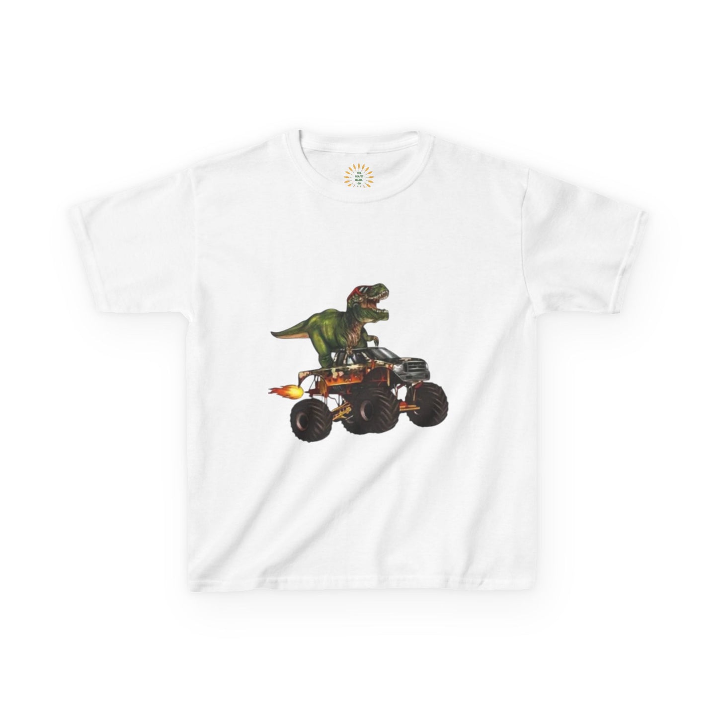 Dinosaur Monster Truck Kids Tee