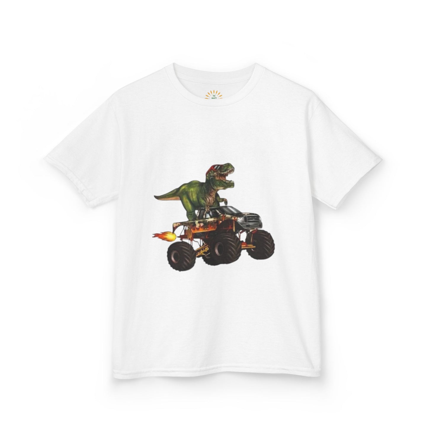 Dinosaur Monster Truck Kids Tee