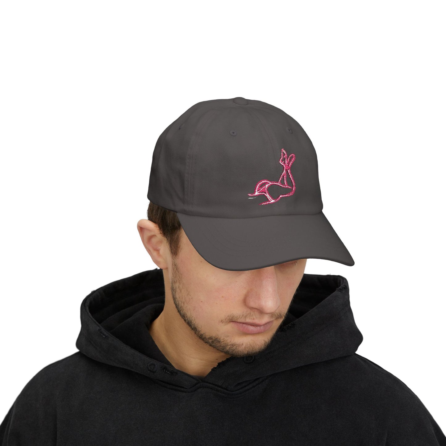 Pink body Embroidery hat
