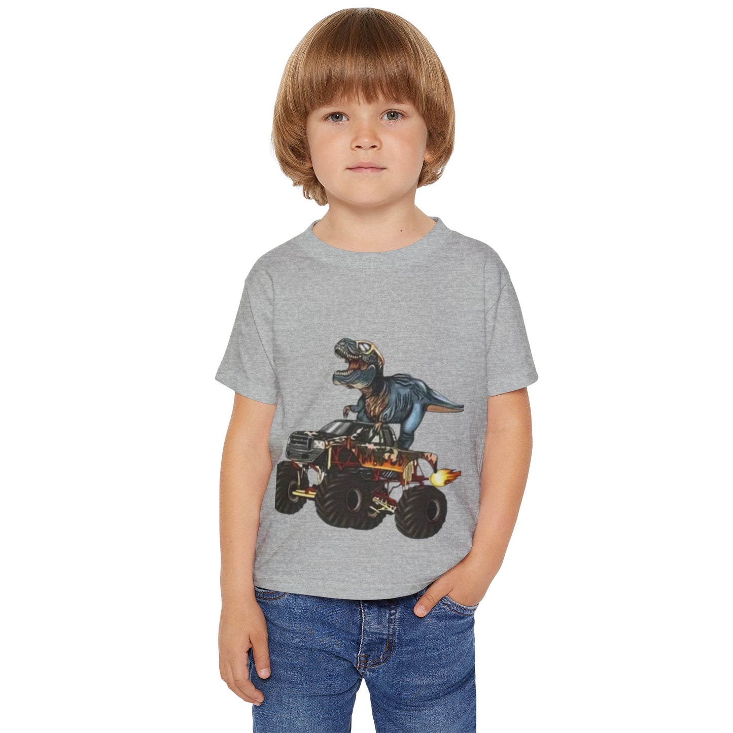 Dinosaur Monster Truck Toddler T-Shirt
