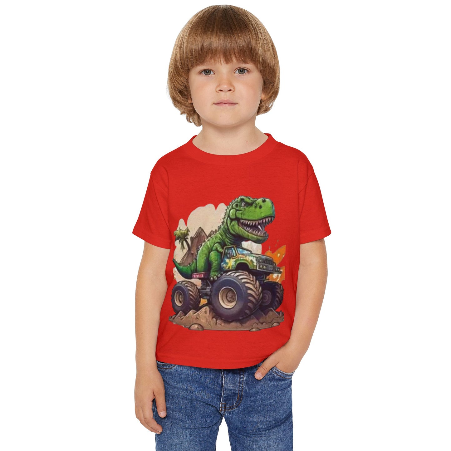Dinosaur Monster Truck Toddler T-Shirt