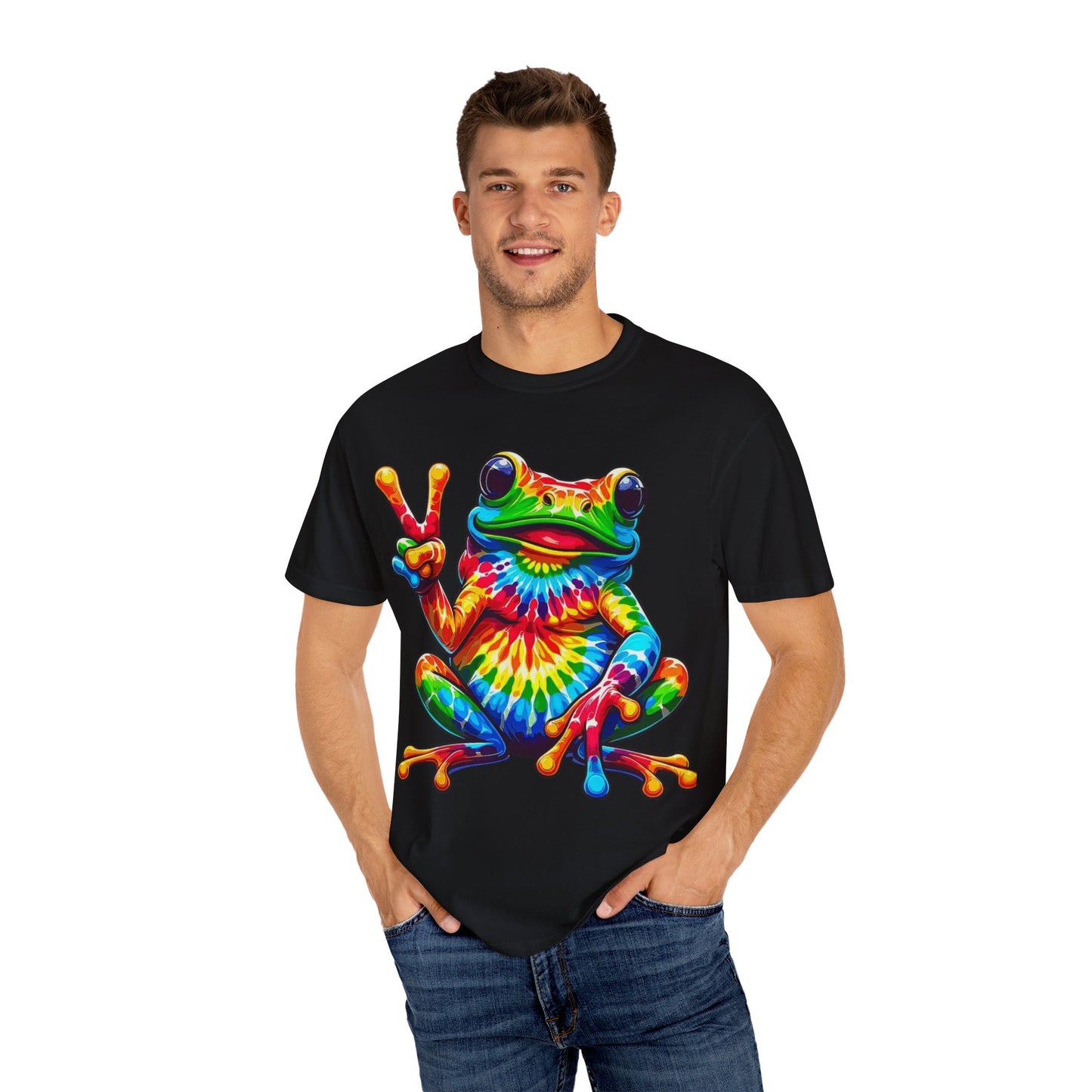 Colorful Peace Frog T-Shirt