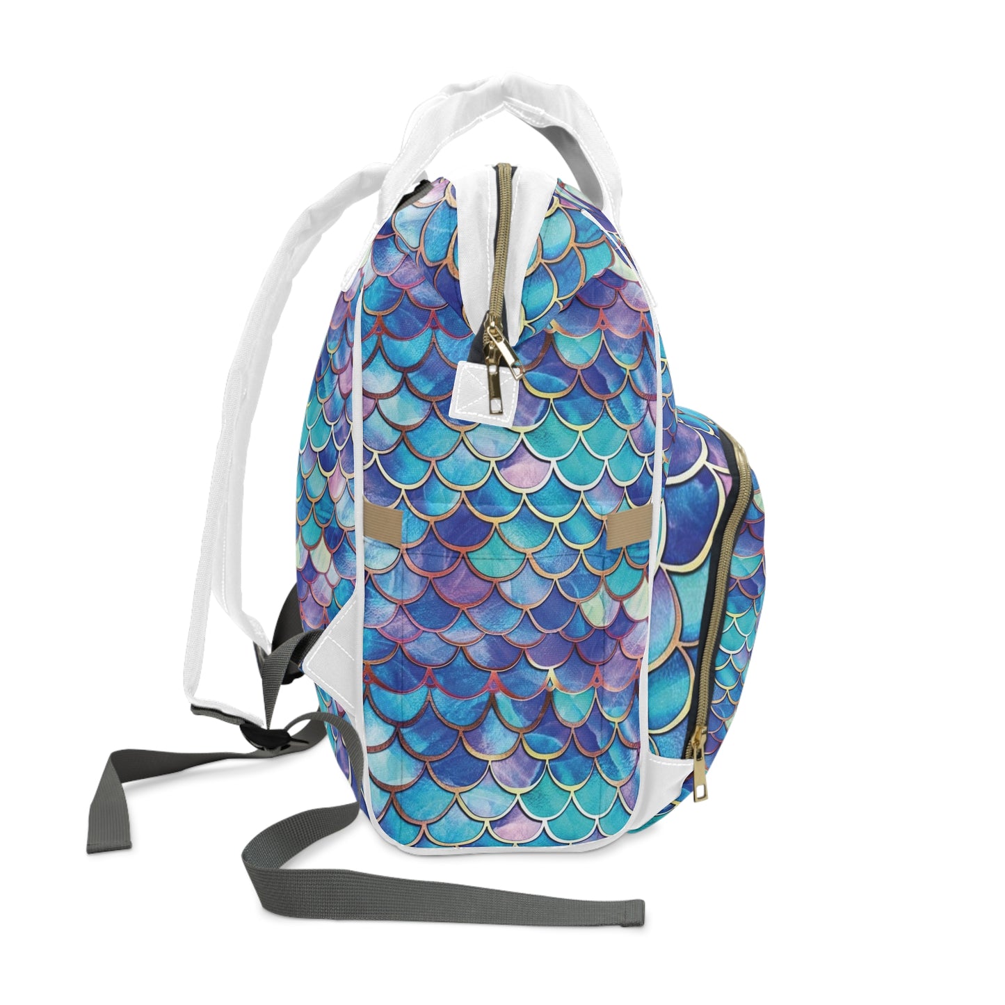 Mermaid Scales Multifunctional Diaper Backpack