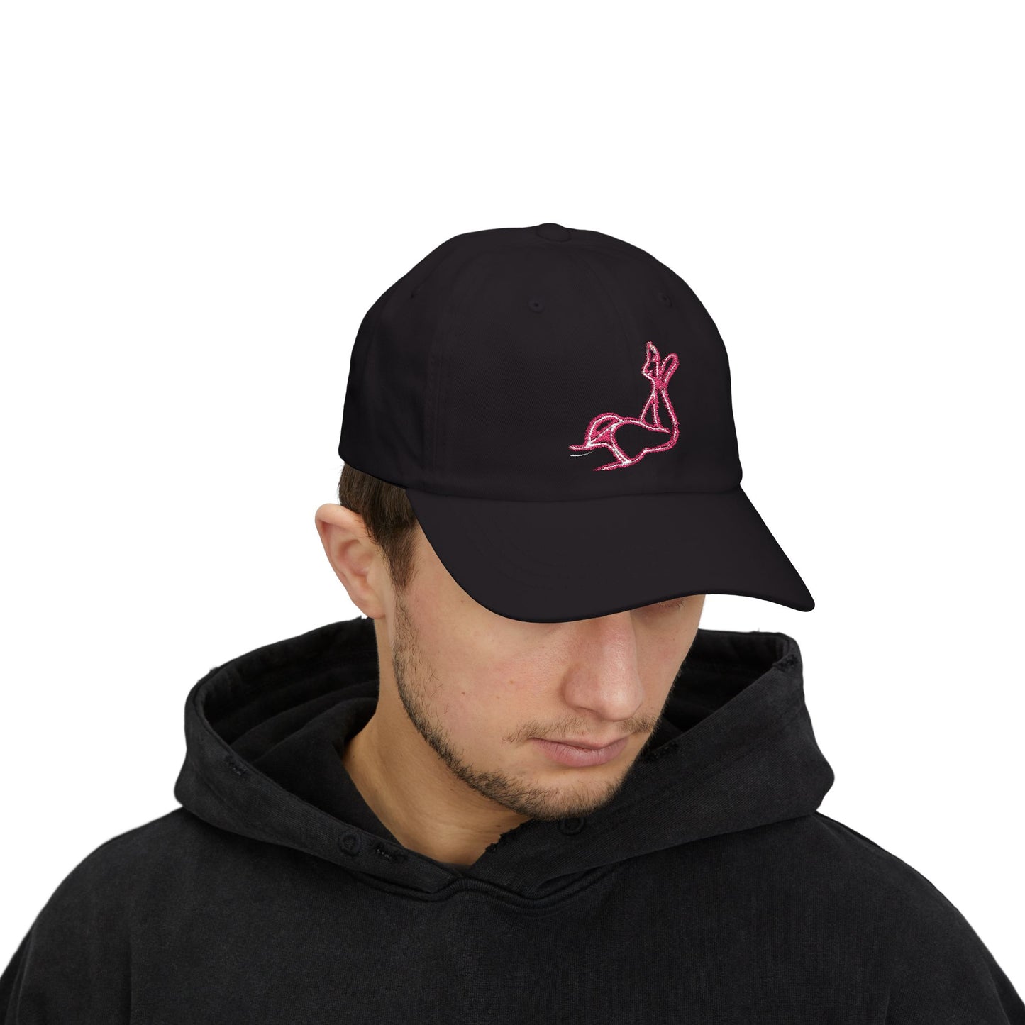Pink body Embroidery hat