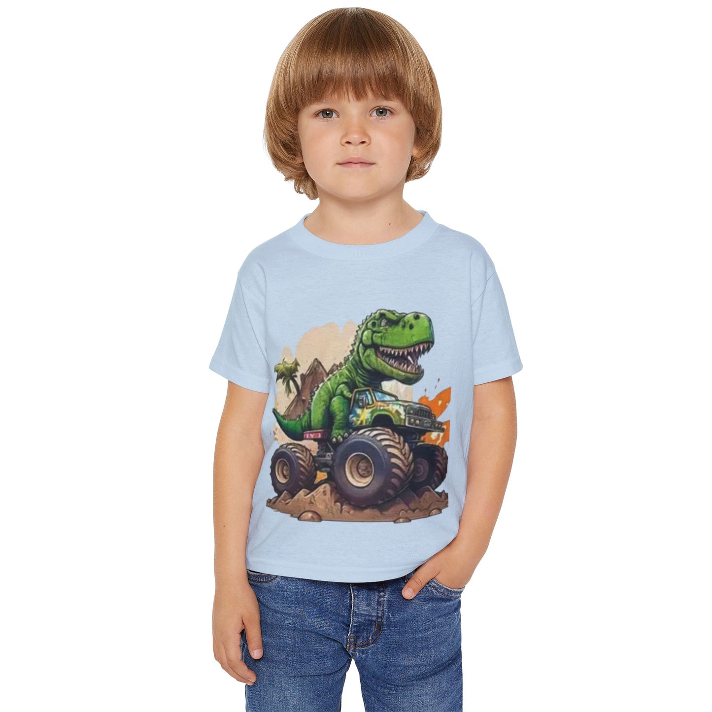 Dinosaur Monster Truck Toddler T-Shirt