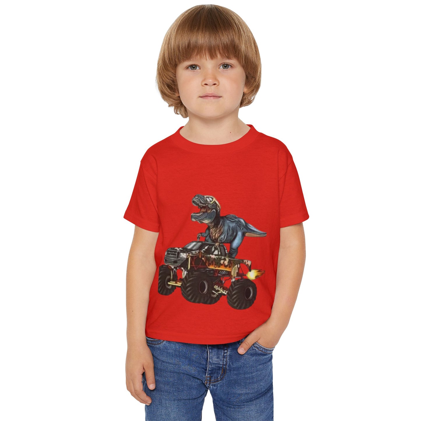Dinosaur Monster Truck Toddler T-Shirt