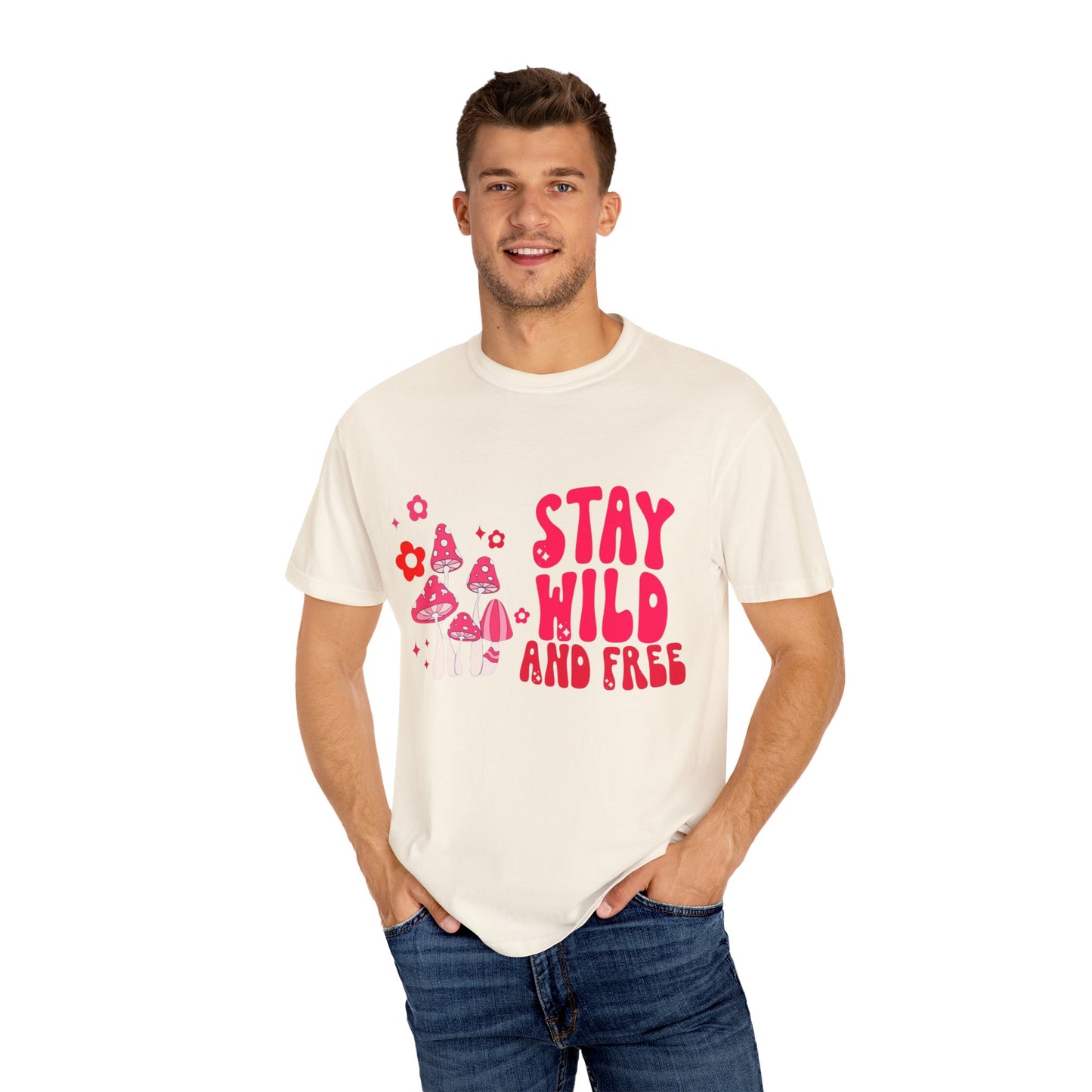 Stay Wild and Free Unisex Tie-Dye T-Shirt