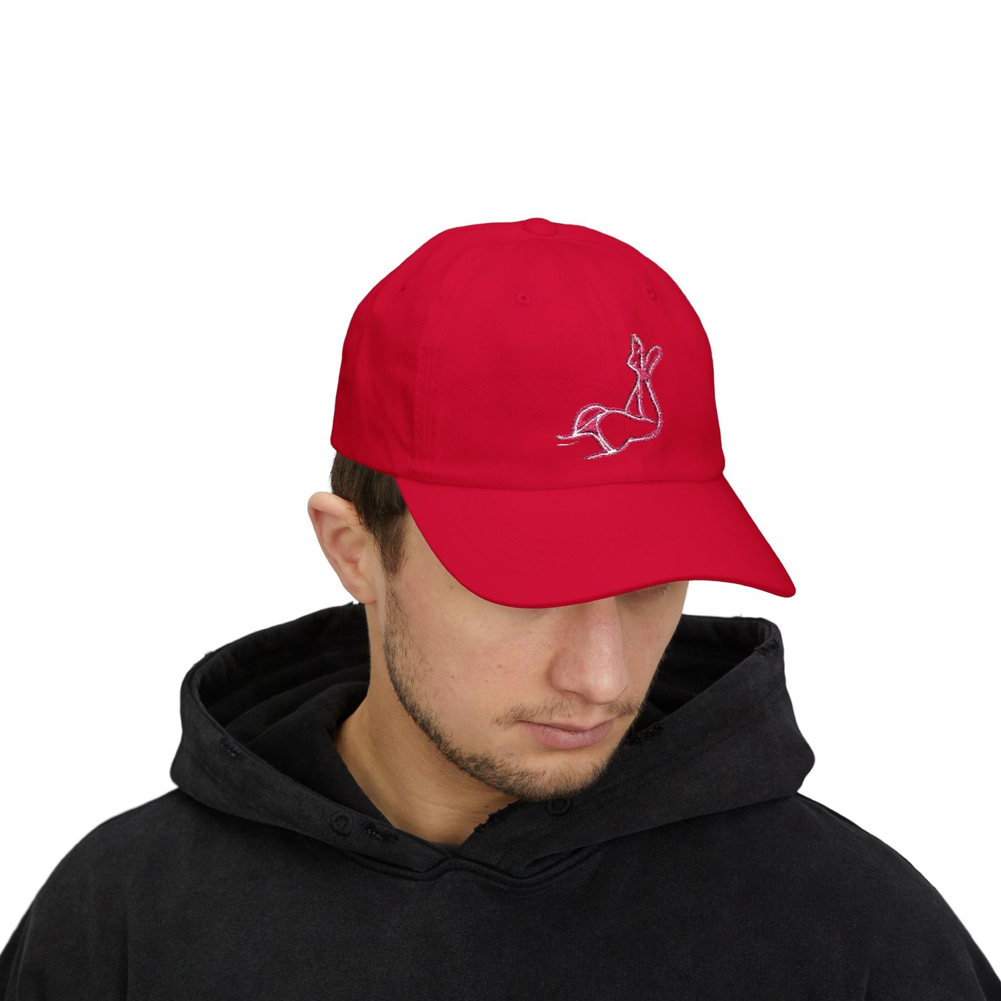 Pink body Embroidery hat