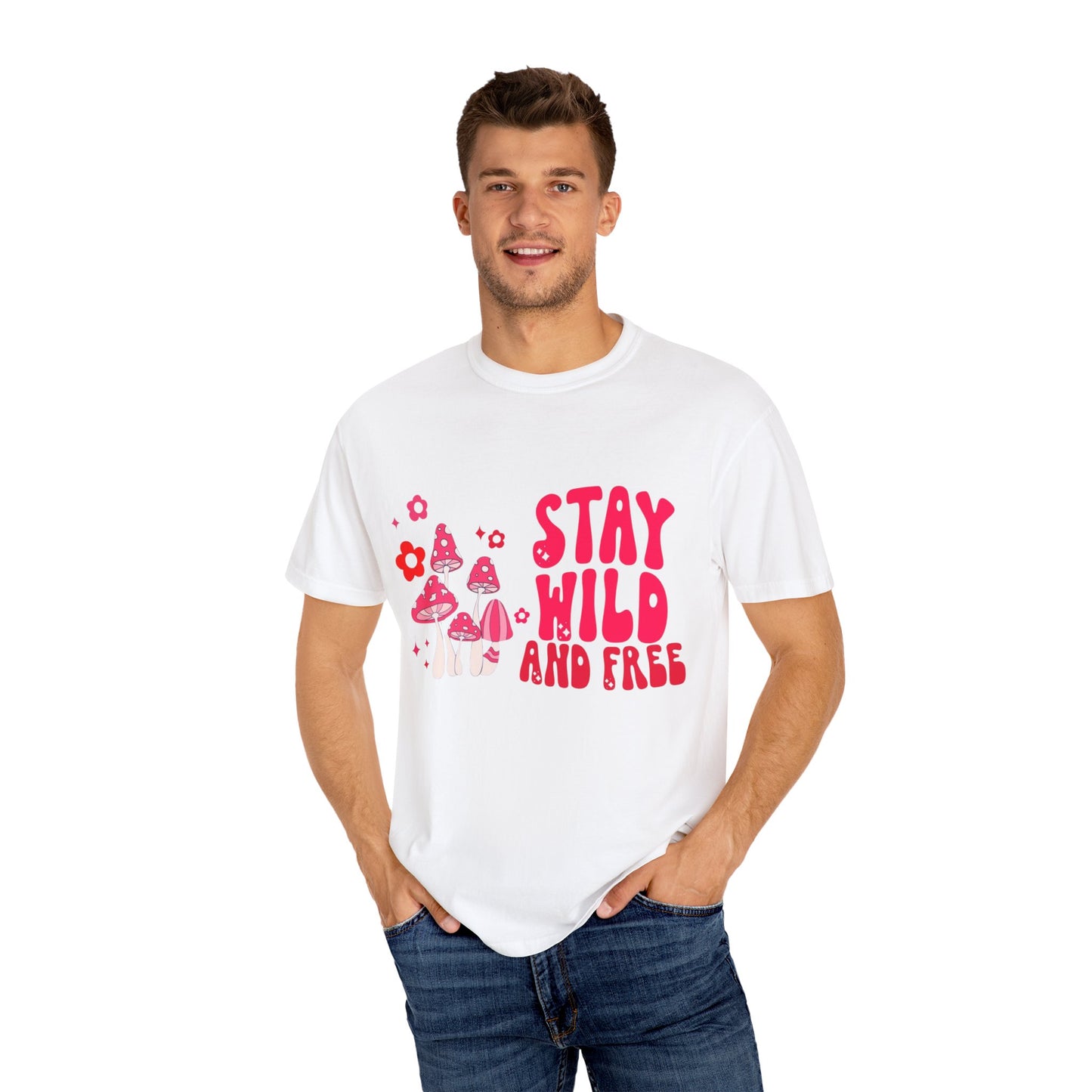 Stay Wild and Free Unisex Tie-Dye T-Shirt