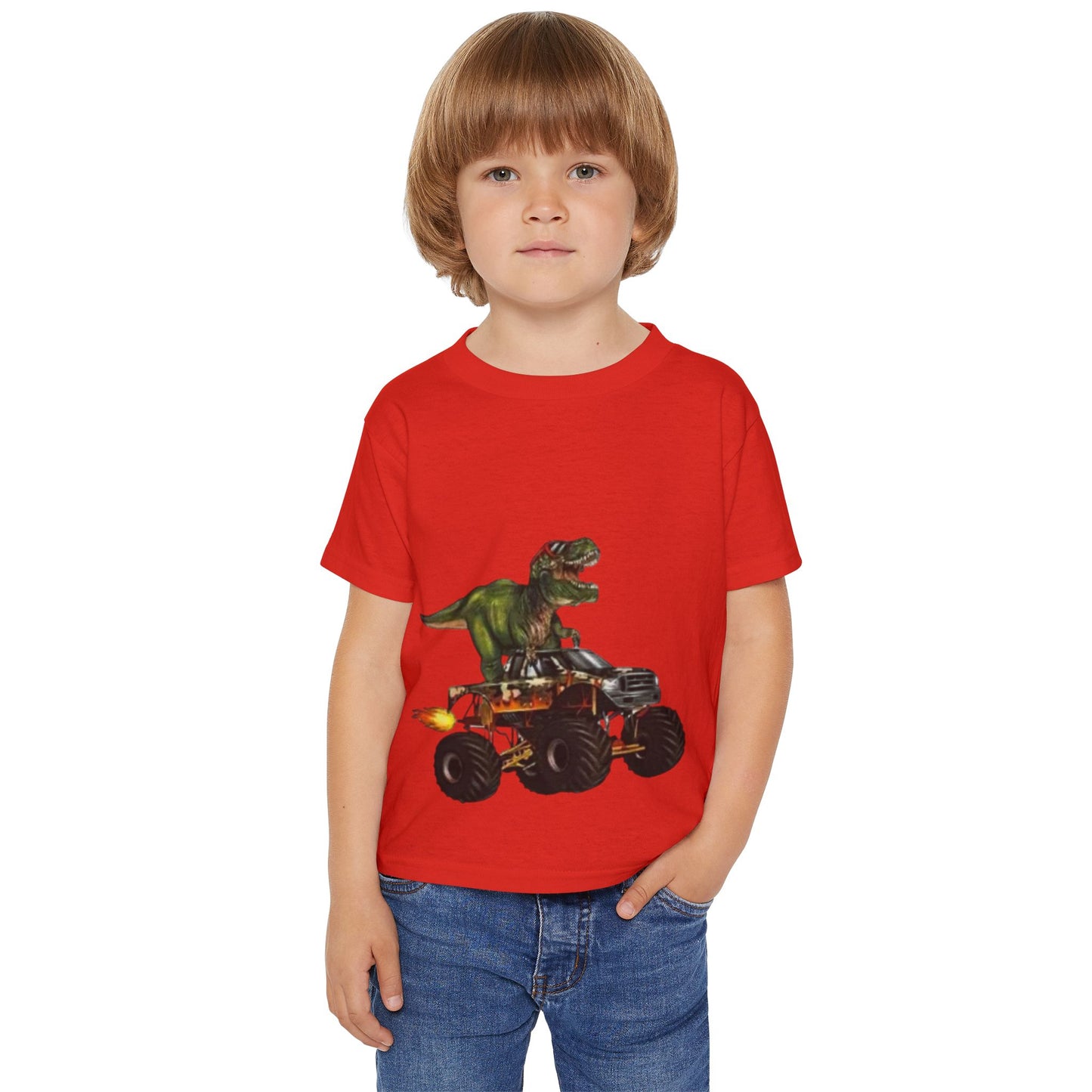 Dinosaur Monster Truck Toddler T-shirt