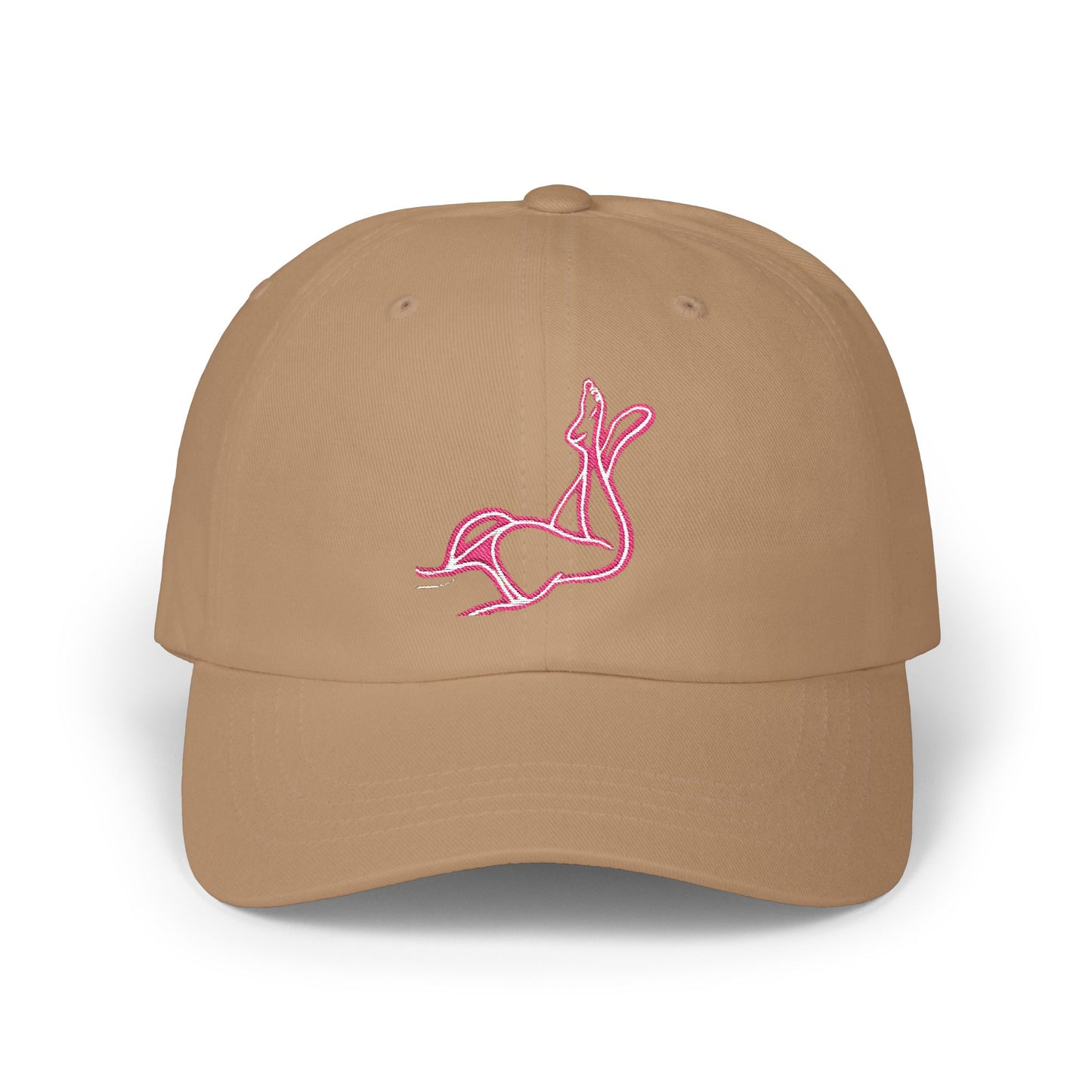 Pink body Embroidery hat
