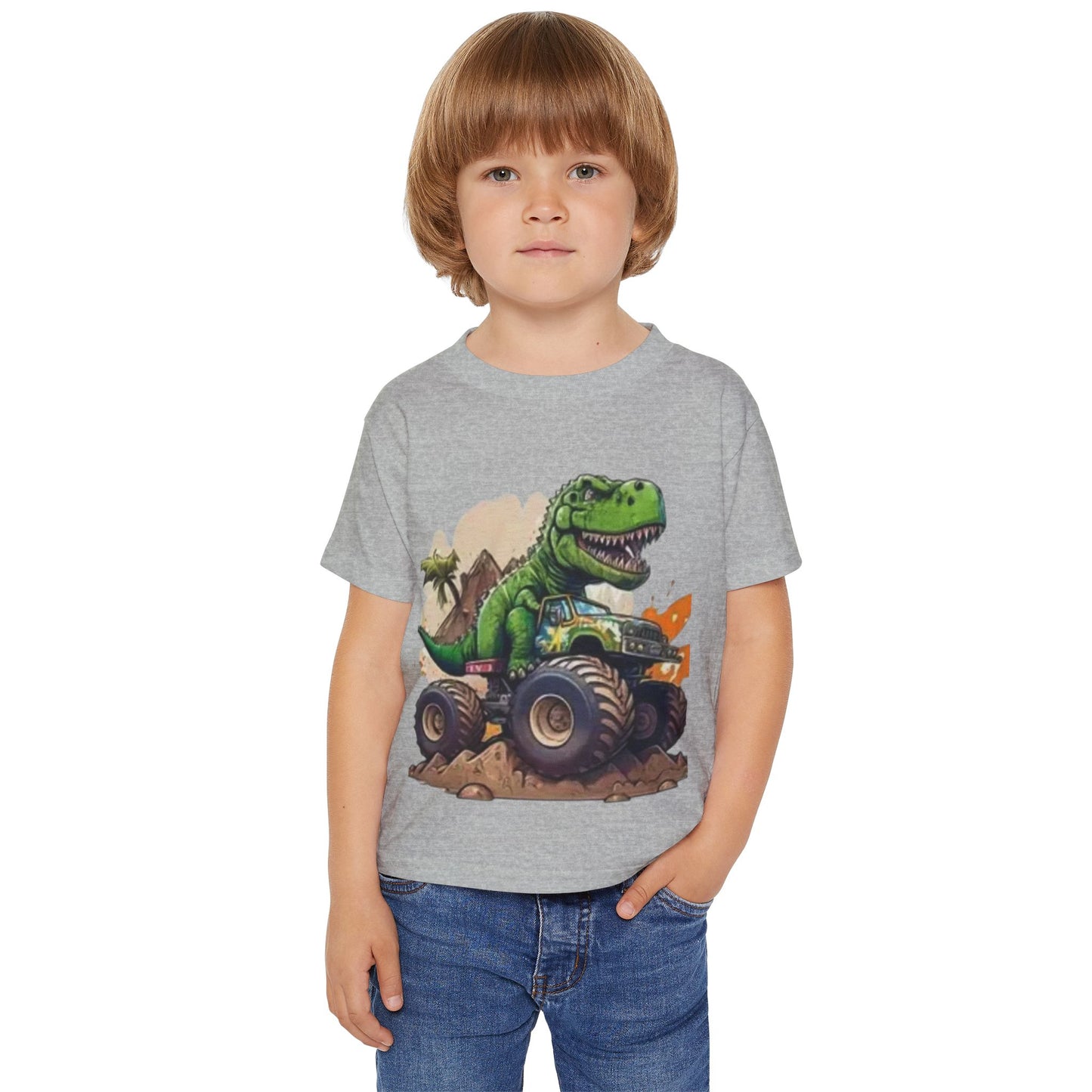 Dinosaur Monster Truck Toddler T-Shirt