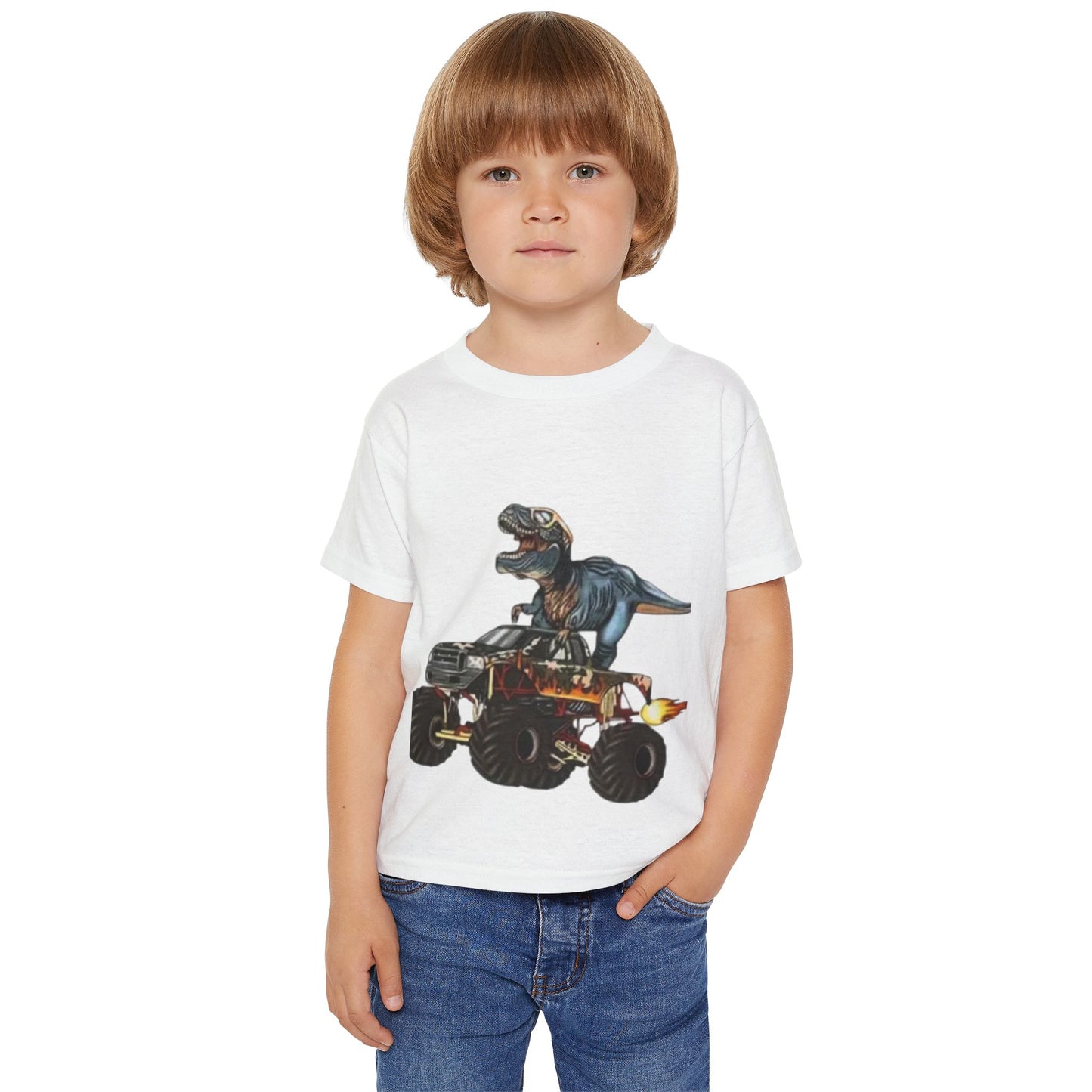 Dinosaur Monster Truck Toddler T-Shirt