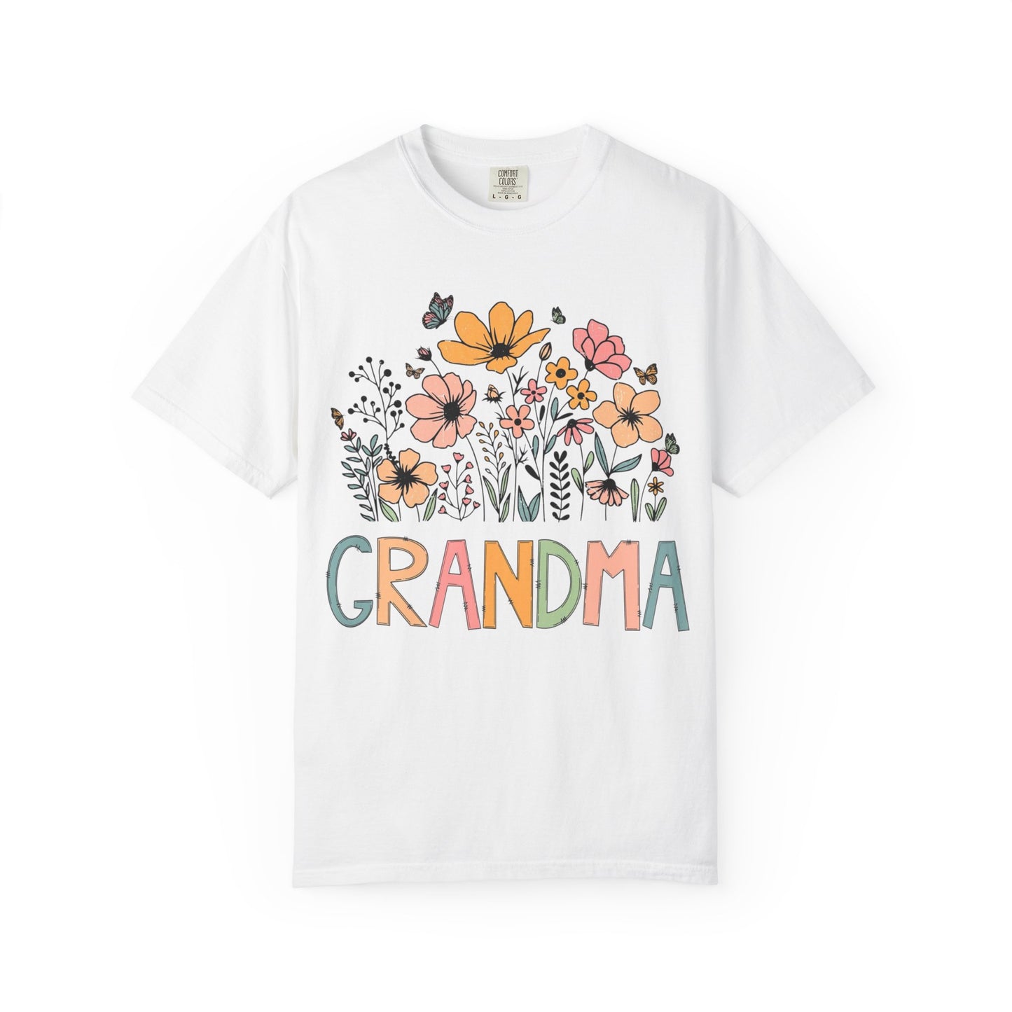 Cute Floral 'Grandma' T-Shirt