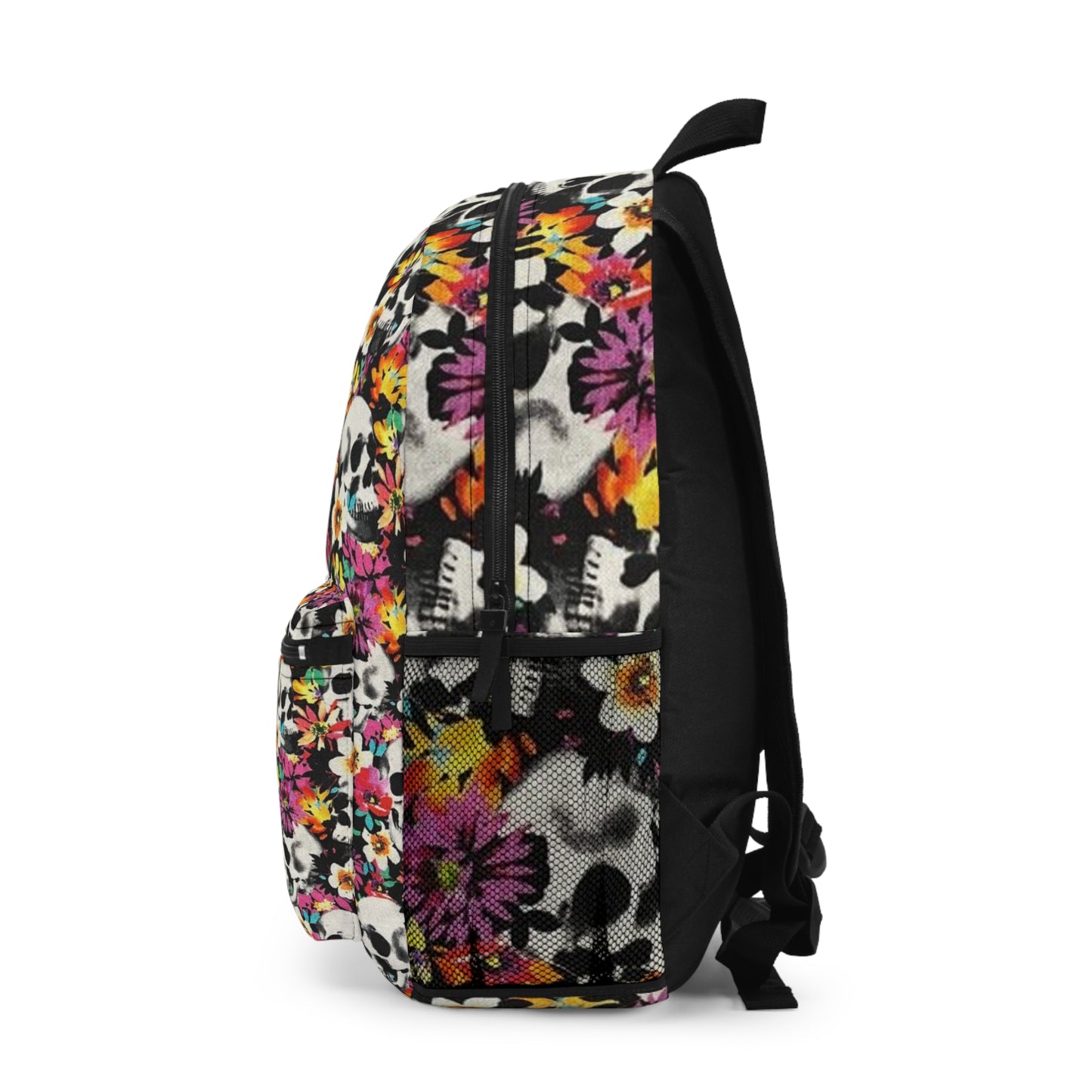 Bohemian Floral Skull Backpack