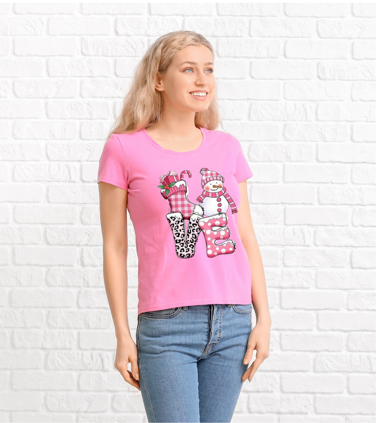 Pink Christmas Love t-shirt