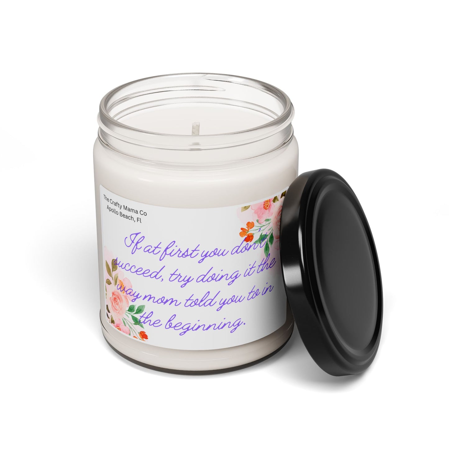 Inspirational Floral Scented Soy Candle - 9oz