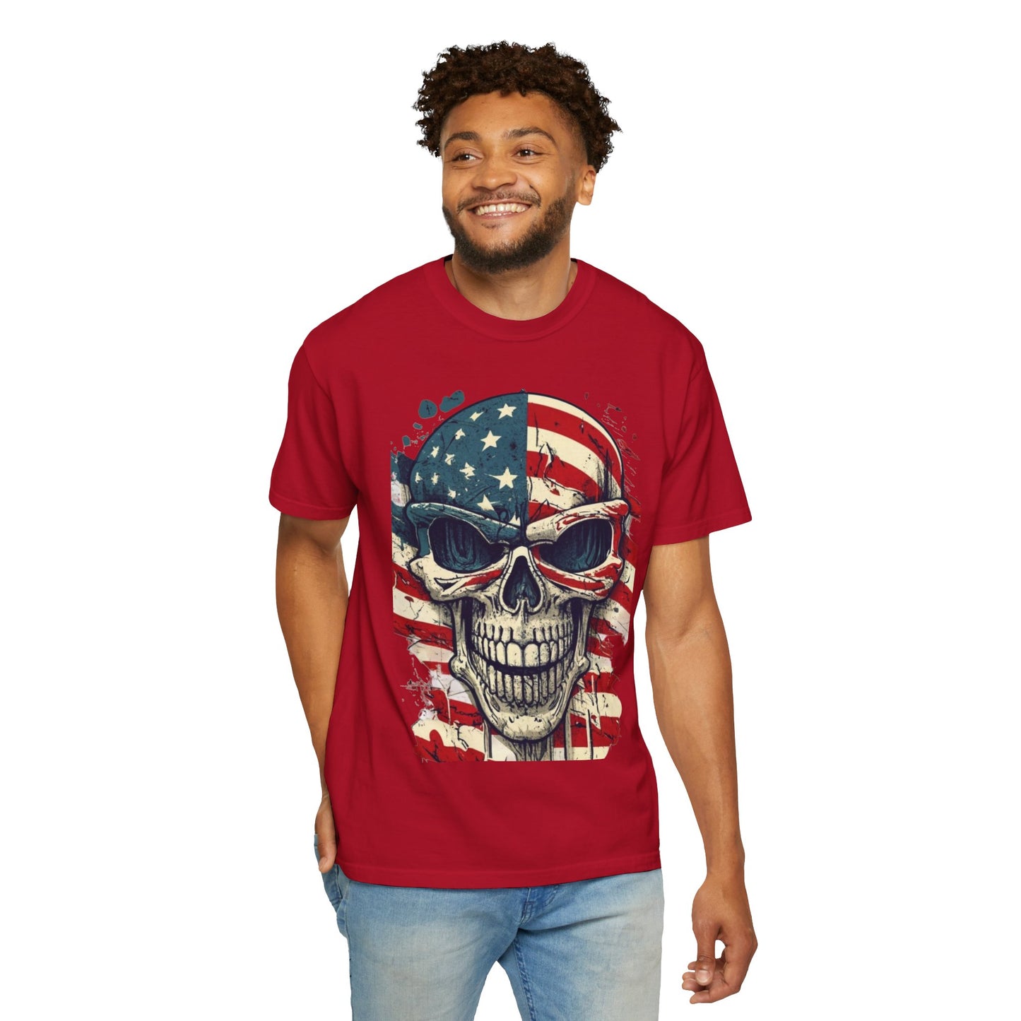 American Flag Skull T-Shirt