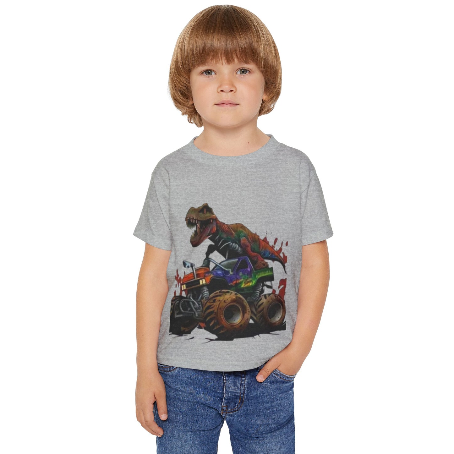 Dinosaur Monster Truck Toddler T-Shirt