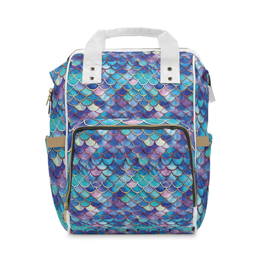 Mermaid Scales Multifunctional Diaper Backpack