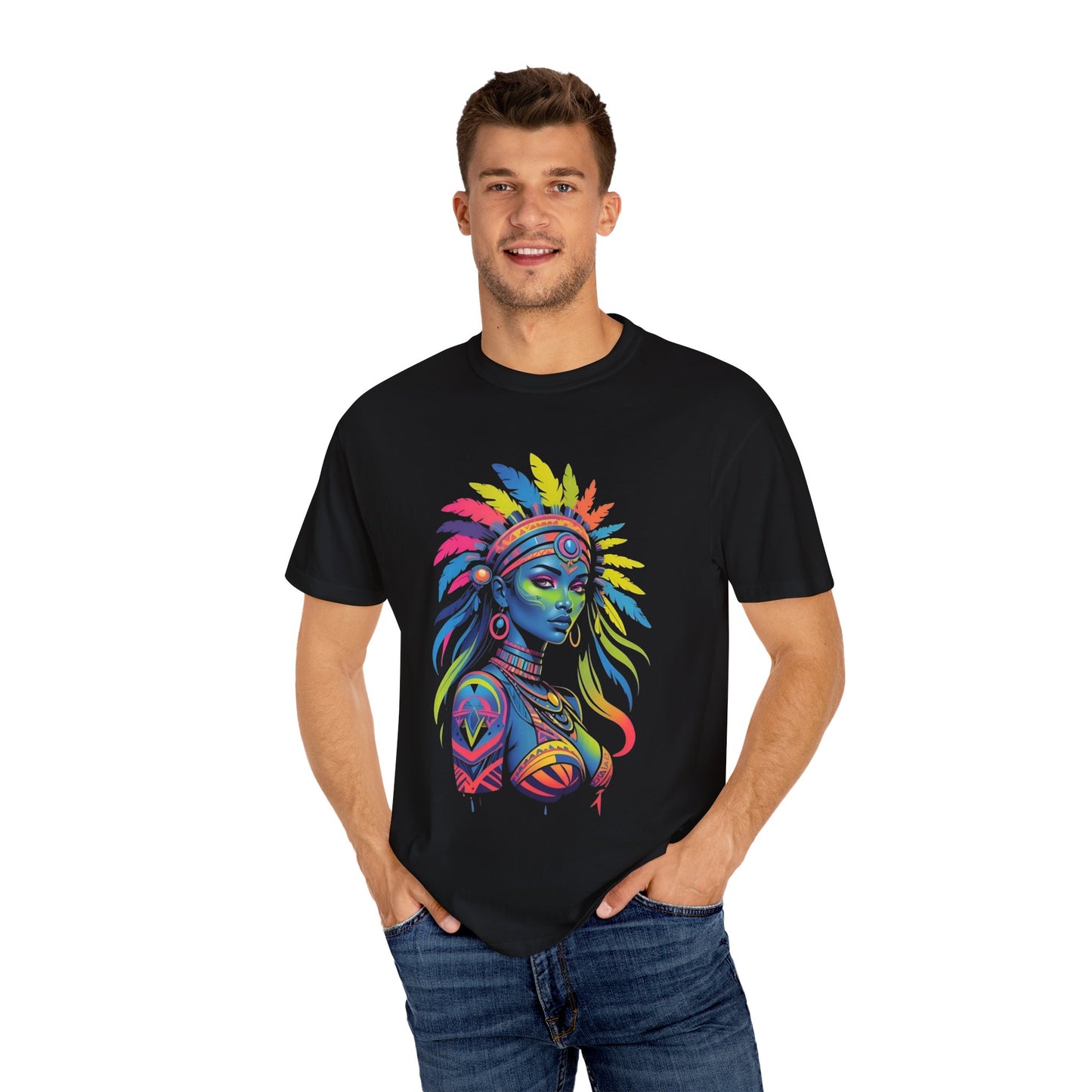 Vibrant Goddess Graphic T-Shirt