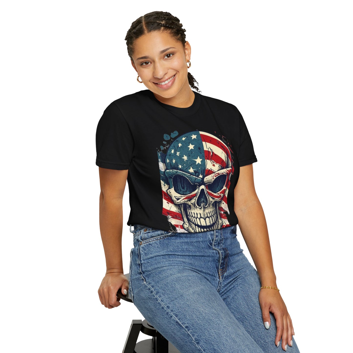 American Flag Skull T-Shirt