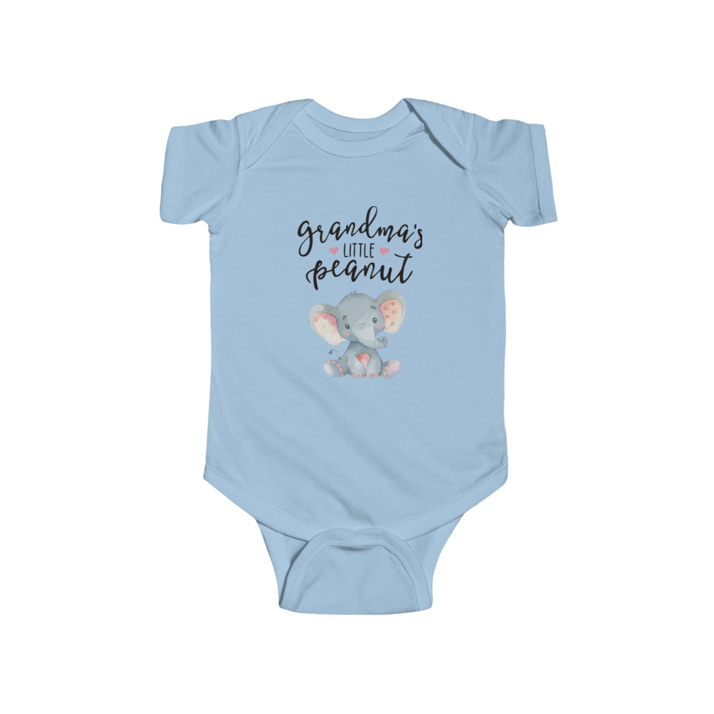 Cute Elephant Grandma's Little Peanut Infant Bodysuit