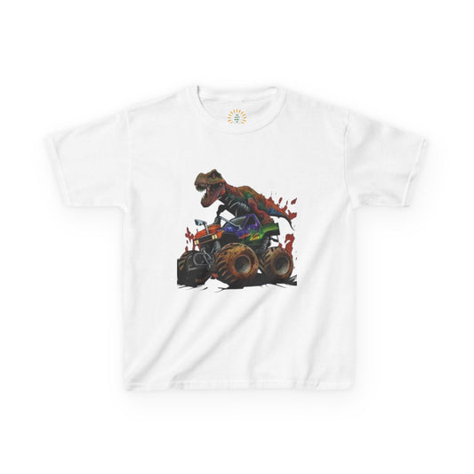 Dinosaur Monster Truck Kids Tee