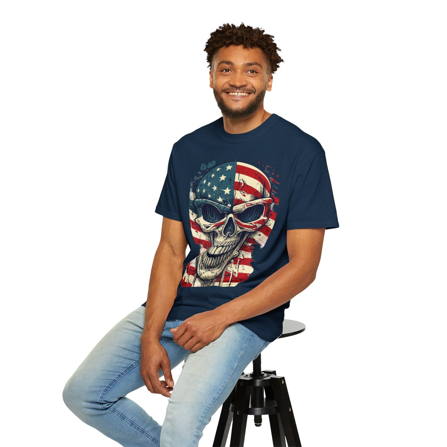 American Flag Skull T-Shirt