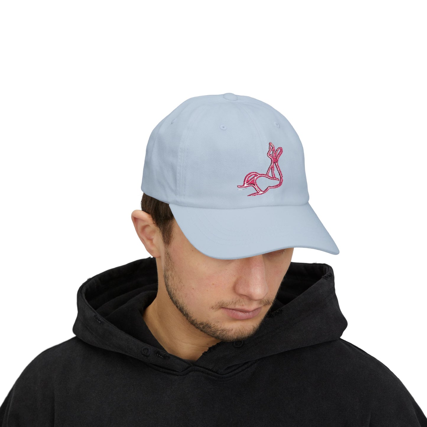 Pink body Embroidery hat