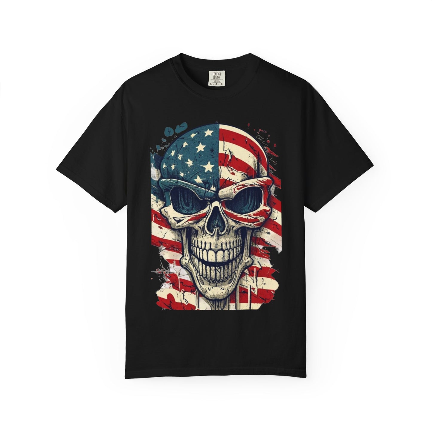 American Flag Skull T-Shirt