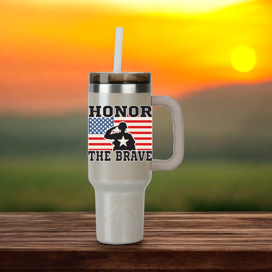 Honor the brave tumbler