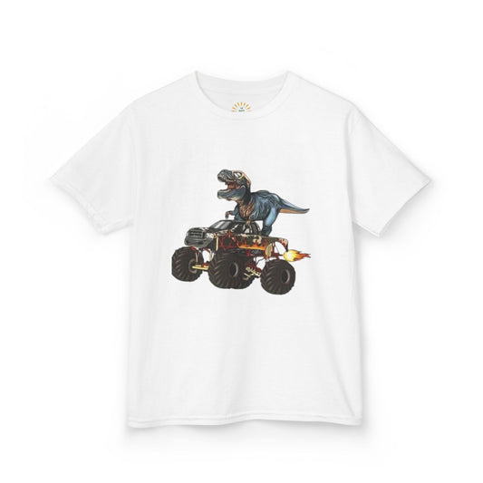Dinosaur Monster Truck Kids Tee