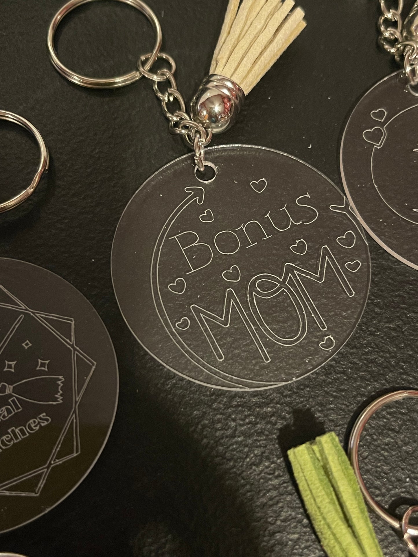 Engraved keychains