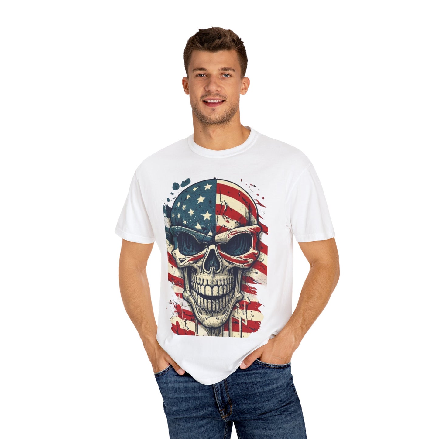 American Flag Skull T-Shirt