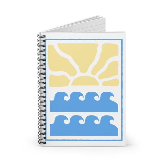 Sunrise Waves Spiral Notebook