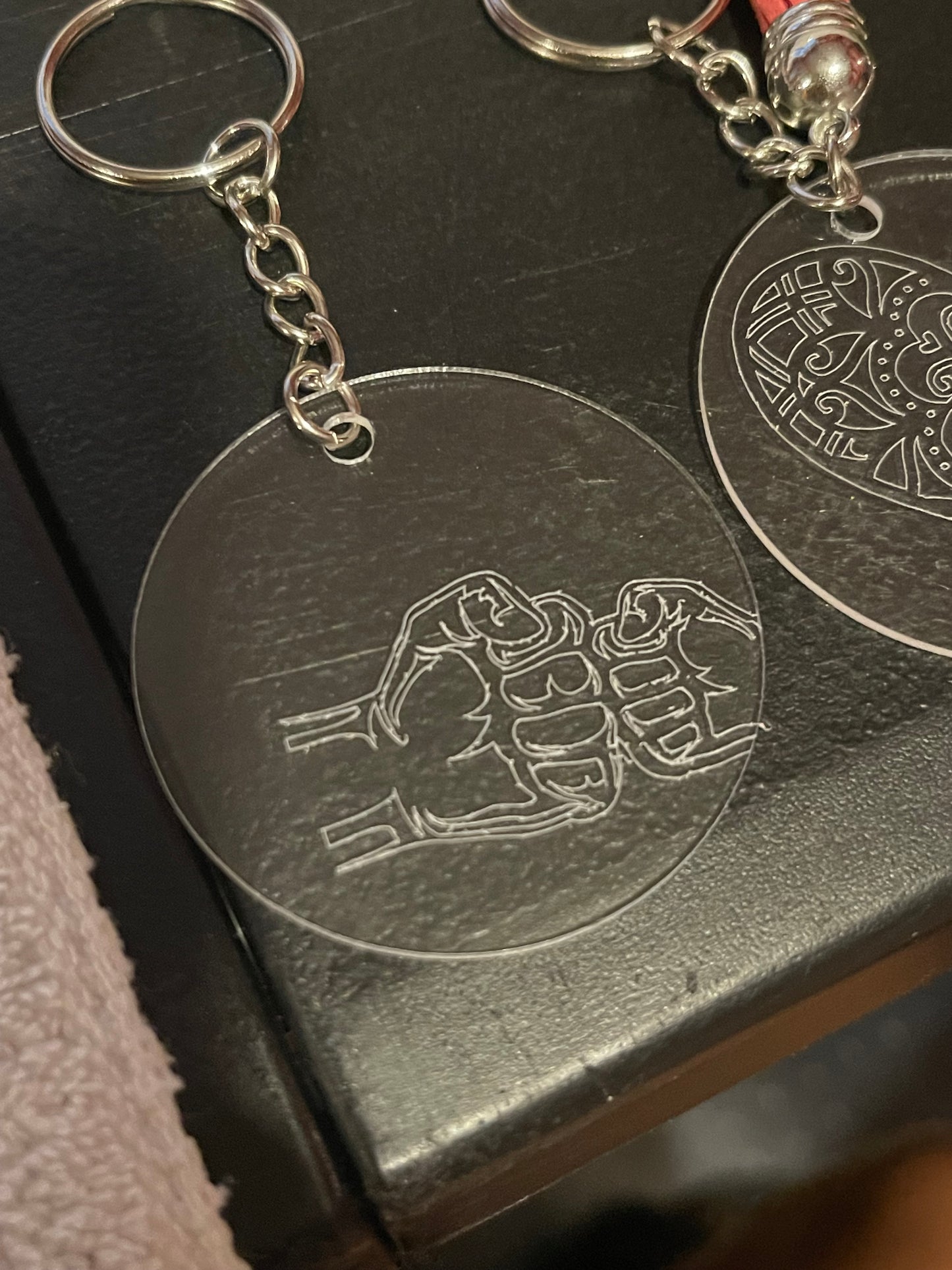 Engraved keychains