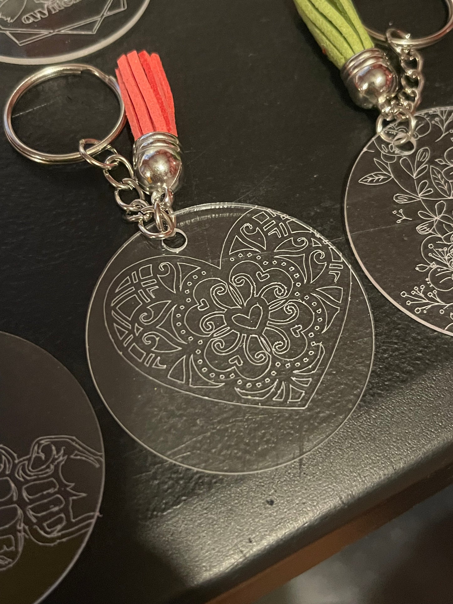 Engraved keychains